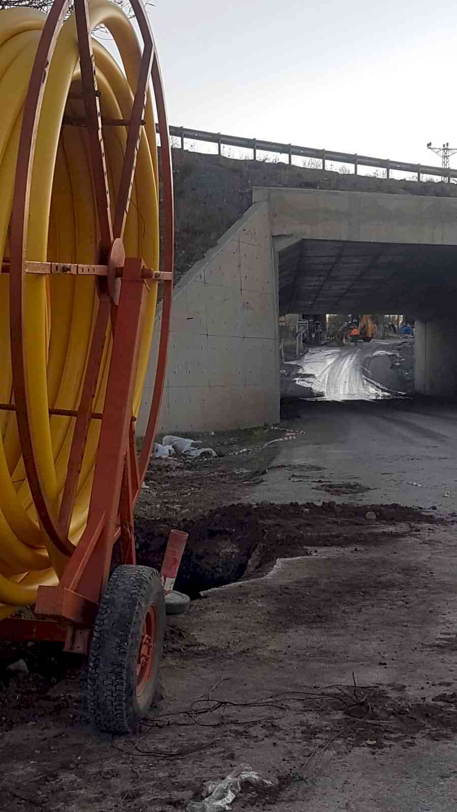 ANKARA BALA YOLU doğalgaz kılıf borusu döşenmesi 